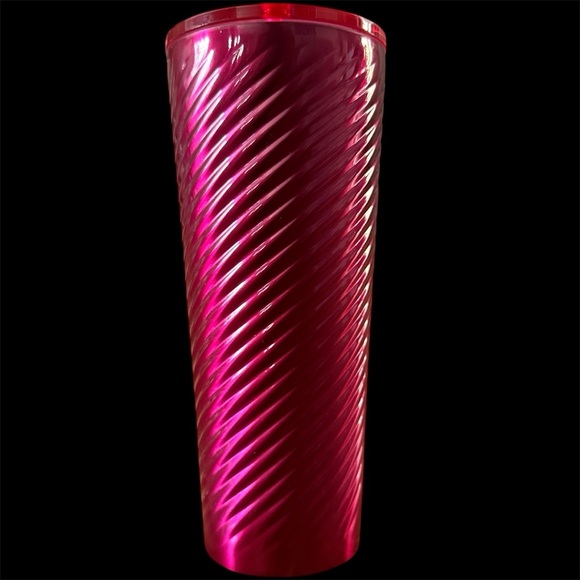 Starbucks Metallic Pink Swirl Cold Cup Tumbler – 24oz | 2023 Holiday Edition - Picture 4 of 11